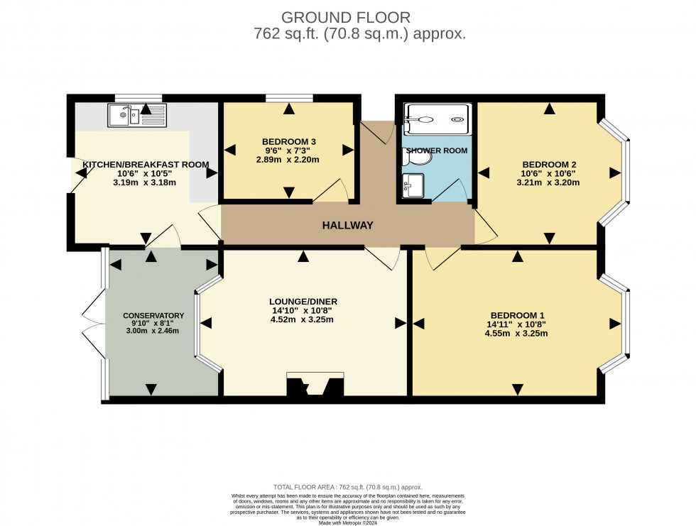 Floorplan for Bascott Road, Bournemouth, Dorset