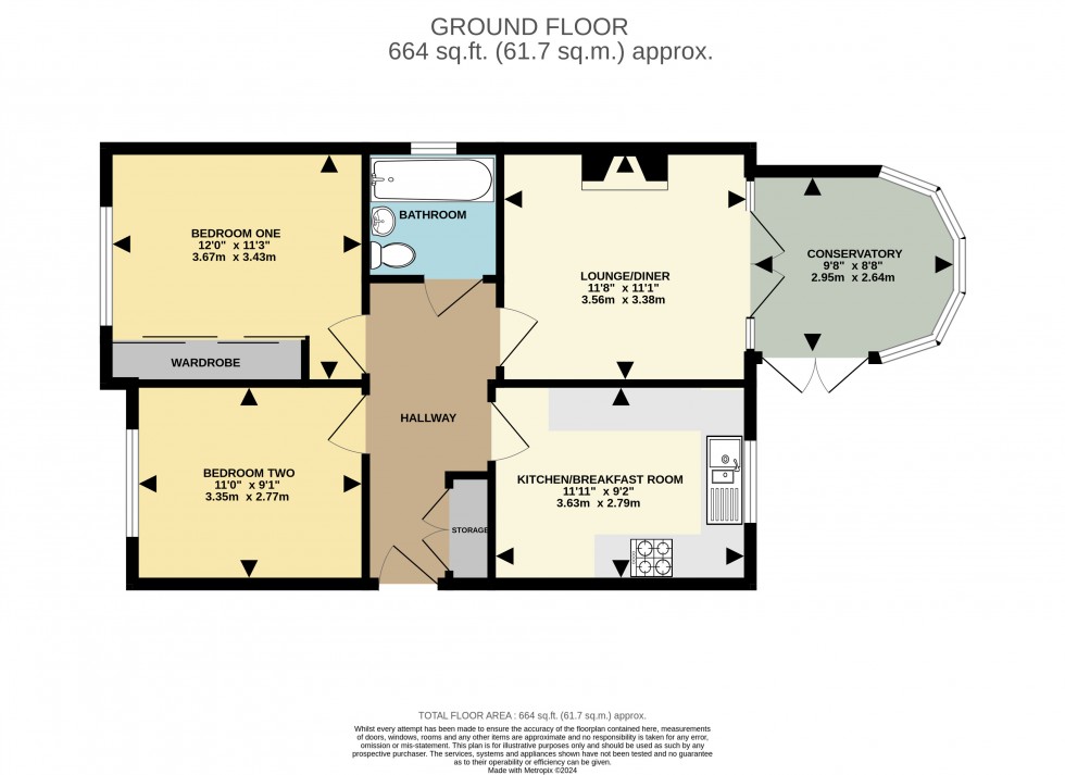 Floorplan for Camellia Gardens, Bournemouth, Dorset