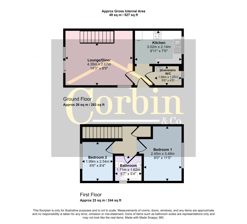 Floorplan for Victoria Mews, Ferndown, Dorset