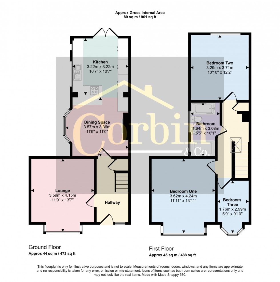 Floorplan for Edgehill Road, Bournemouth, Dorset