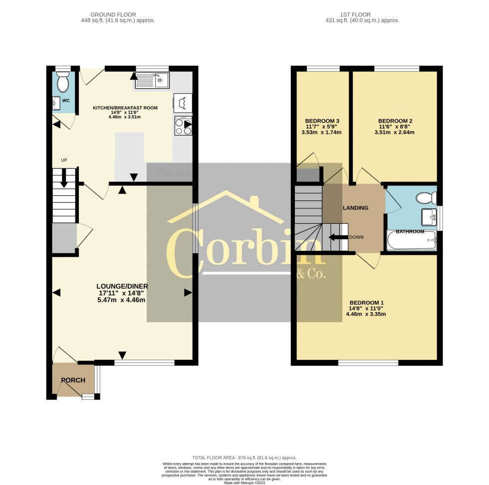 Floorplan for Howton Road, Bournemouth, Dorset