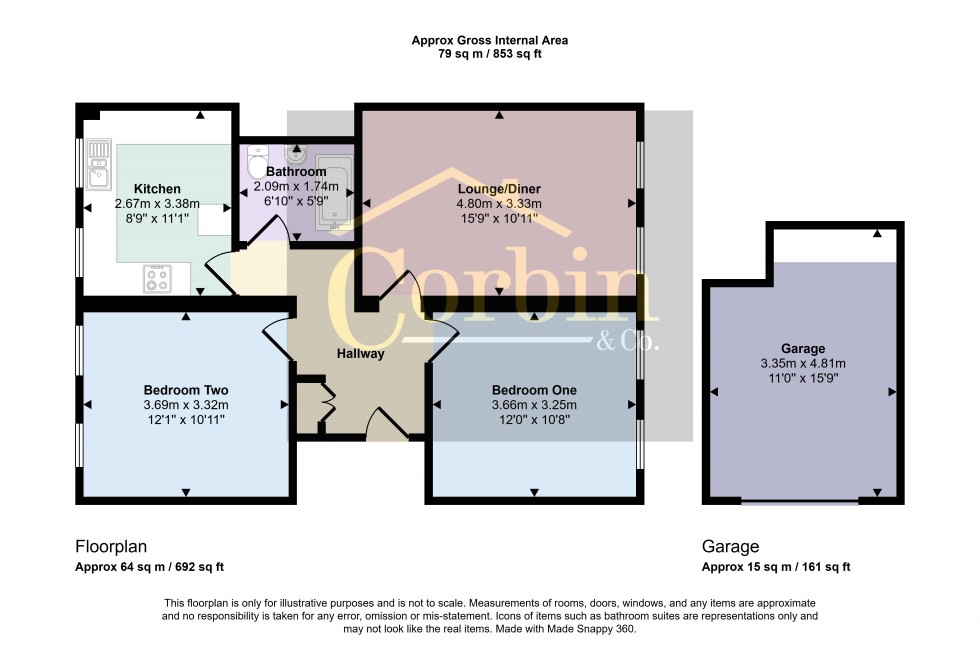 Floorplan for The Bluff, Bournemouth, Dorset