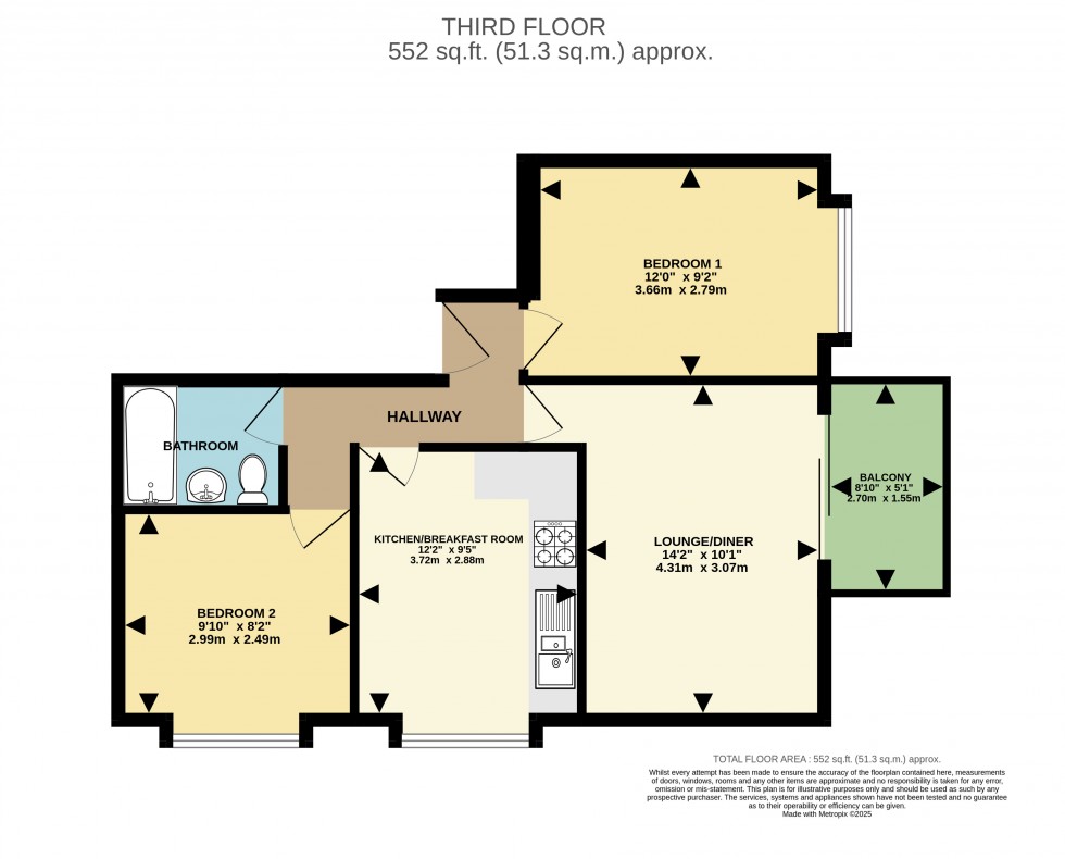 Floorplan for Park Lodge, Bournemouth, Dorset