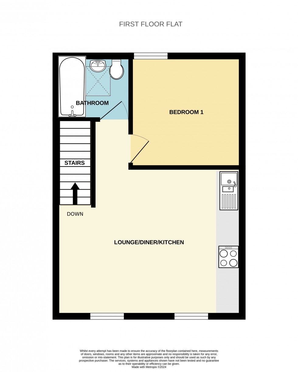 Floorplan for c Wimborne Road East, Ferndown, Dorset