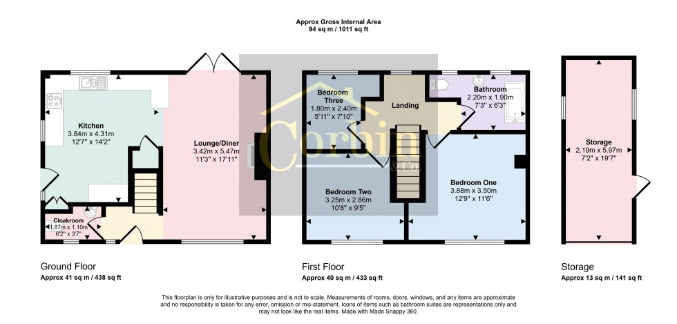 Floorplan for Turbary Park Avenue, Bournemouth, Dorset