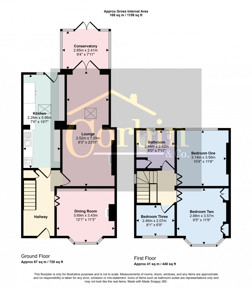 Floorplan for Horsham Avenue, Bournemouth, Dorset