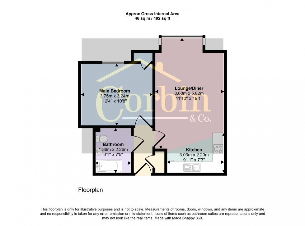 Floorplan for Durdells Lodge, Bournemouth, Dorset