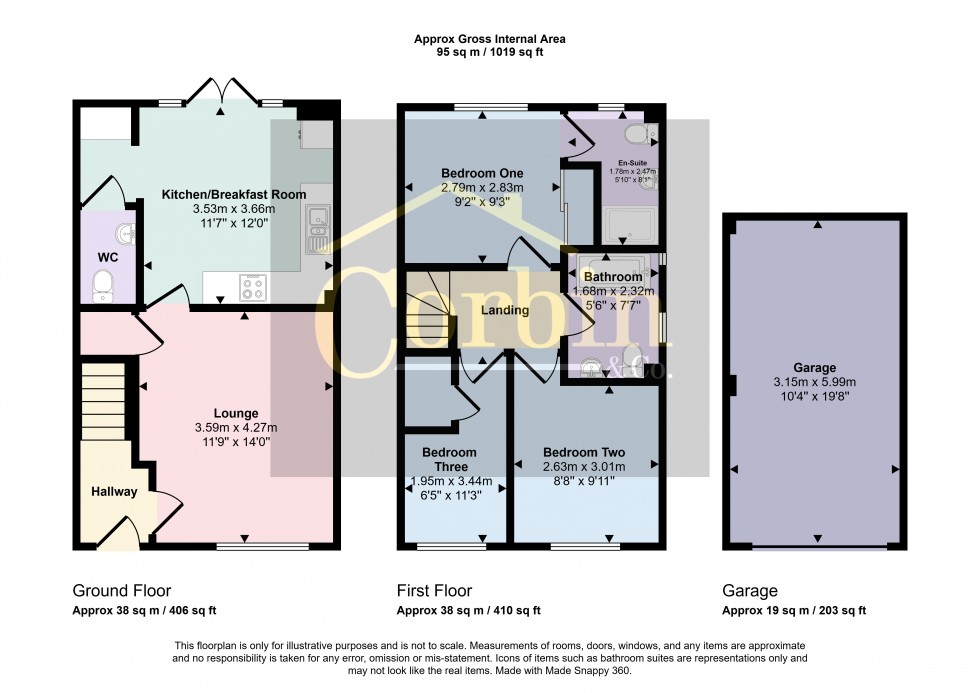 Floorplan for Bluebell Crescent, Wimborne, Dorset