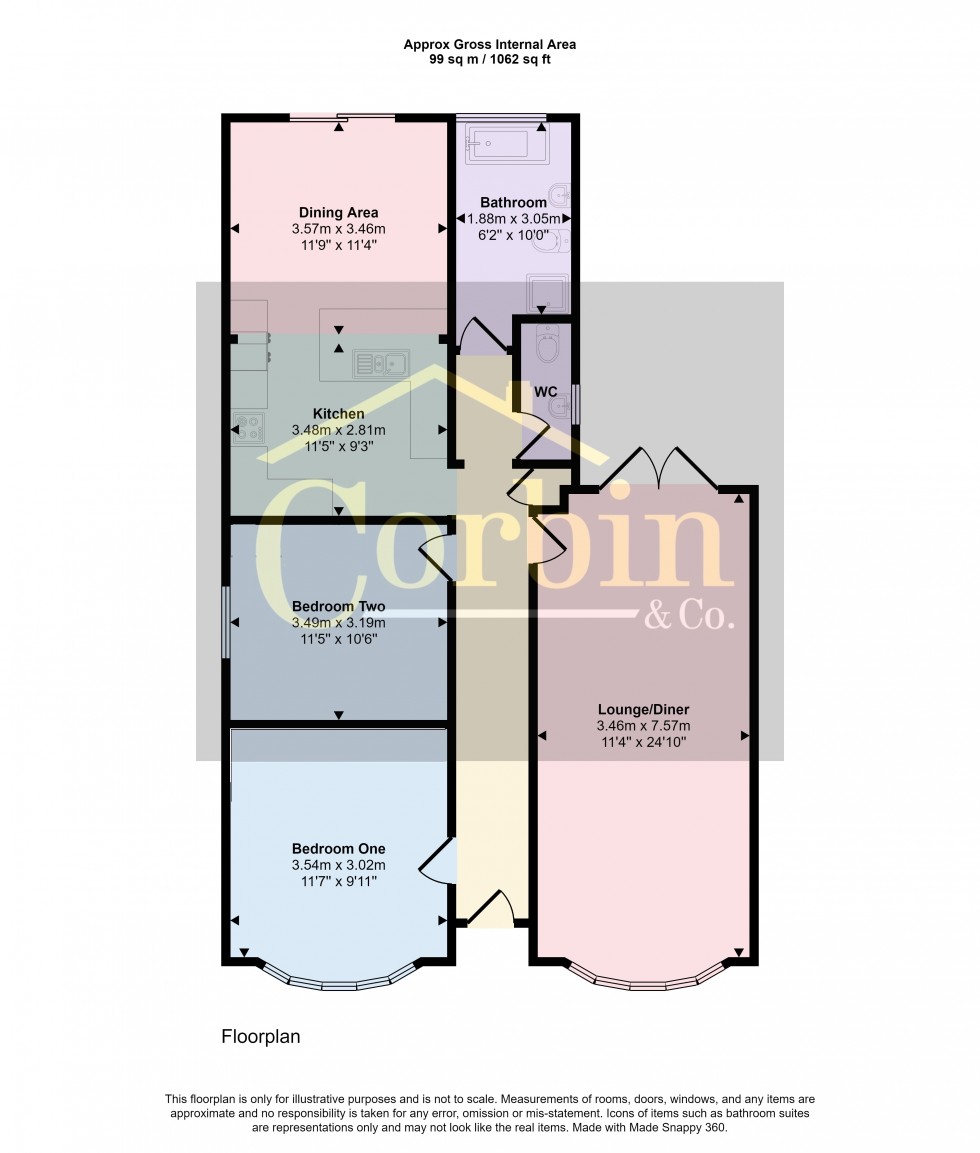 Floorplan for Wheelers Lane, Bournemouth, Dorset