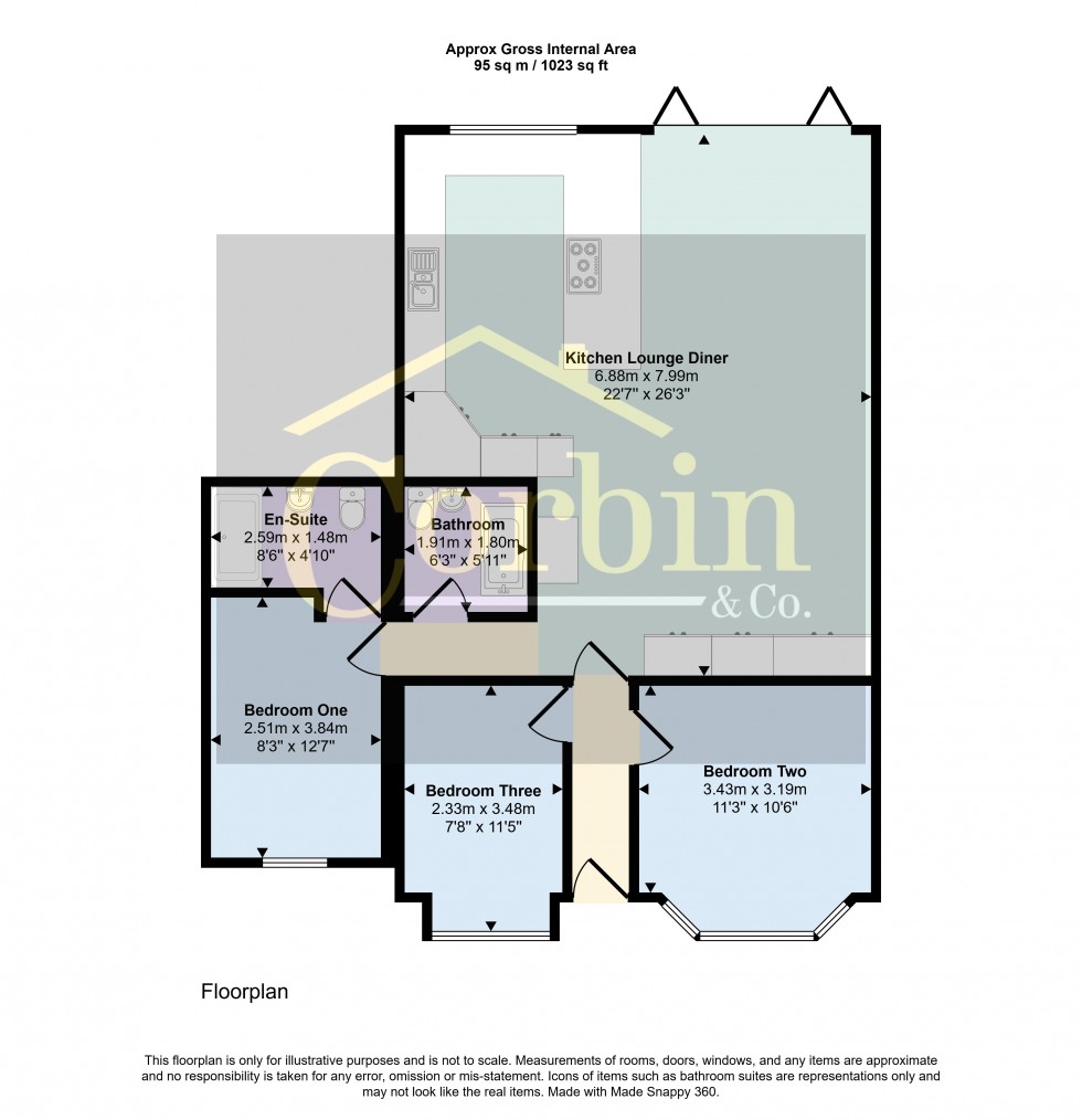 Floorplan for Barnes Road, Bournemouth, Dorset