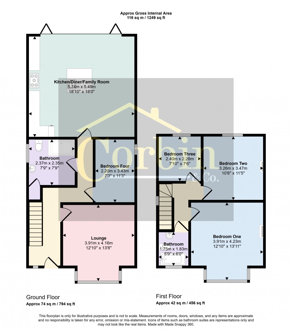 Floorplan for Cherford Road, Bournemouth, Dorset