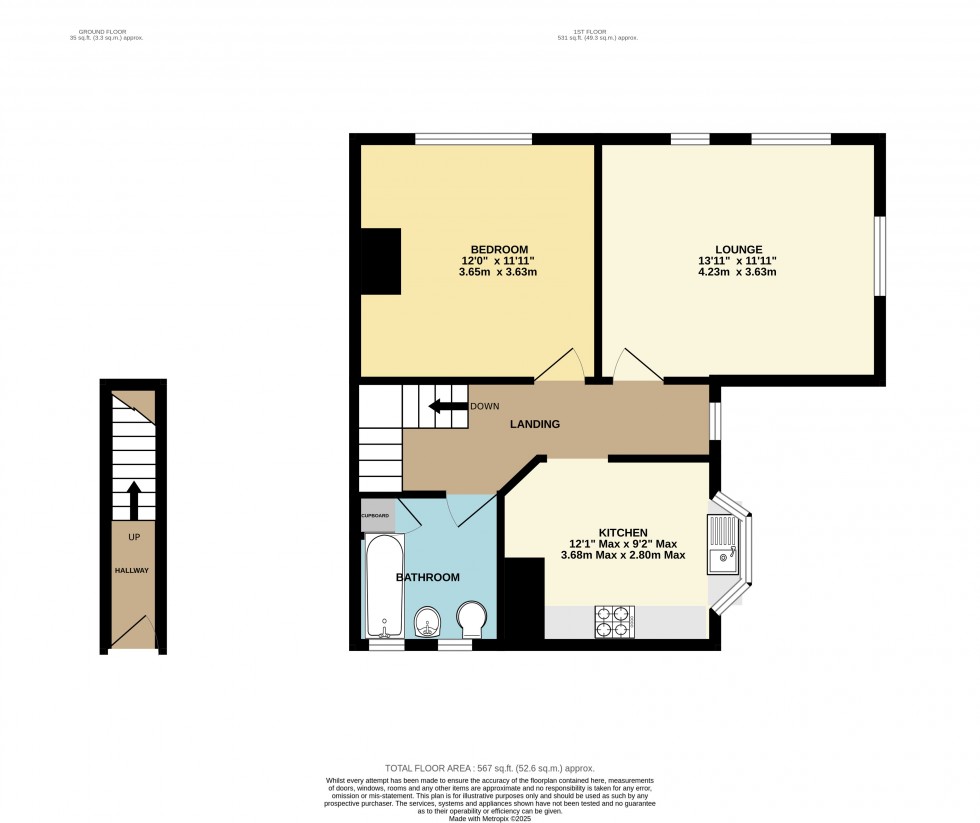 Floorplan for Western Avenue, Bournemouth, Dorset